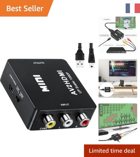 Adaptateur rca hdmi - hdmi, avec