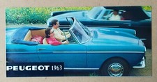 --- DÉPLIANT CATALOGUE GAMME PEUGEOT D4B 403 404 dont CABRIOLET --- 1963