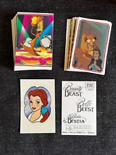 LOT 186 VIGNETTES STICKERS PANINI LA BELLE ET LA BETE DISNEY 1992 SANS DOUBLES