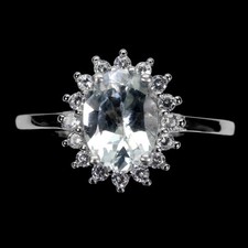 925 Bague en Argent Ovale