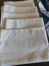 6 grands TORCHONS coton taillés dans des draps anciens idéal cuisinier .