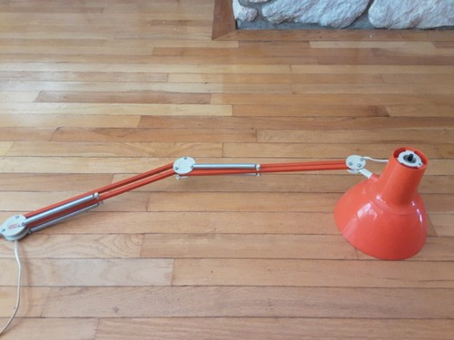 Vintage color orange luxo lamp - luxo,