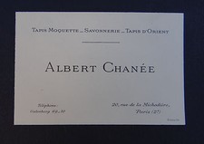 Carte visite maison albert - carte,