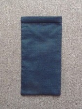 🌼 Etui à Lunettes en Tissu Bleu Marine avec sa Fermeture Clic Clac- Neuf