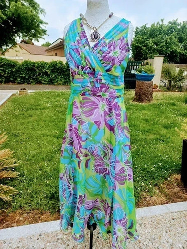 Robe longue sergio fiori - robe, "sergio