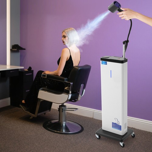 White standing hair steamer - white,