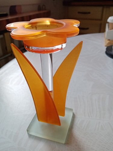 Bougeoir verre coloré - en,