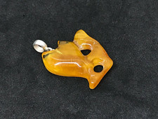 PENDENTIF AMBRE cadeau CHAT