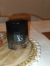 Très beau flacon vide PACO RABANNE EAU DE TOILETTE BLACK XS FOR HIM 100 ML BE