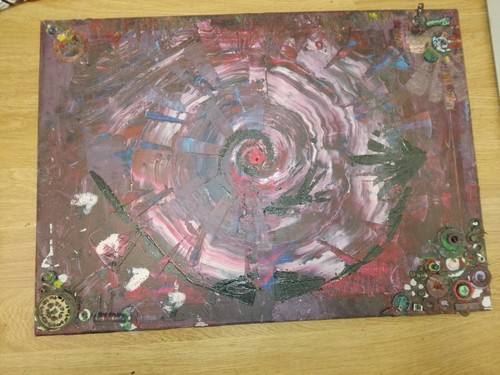 Peinture abstraite sur toile - ,