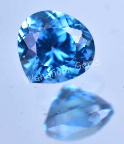 Naturel bleu zircon ct - 4.60,