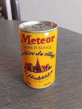 -- Superbe Ancienne  Canette de BIERE Brasserie METEOR -- Vintage Déco Bar Rétro