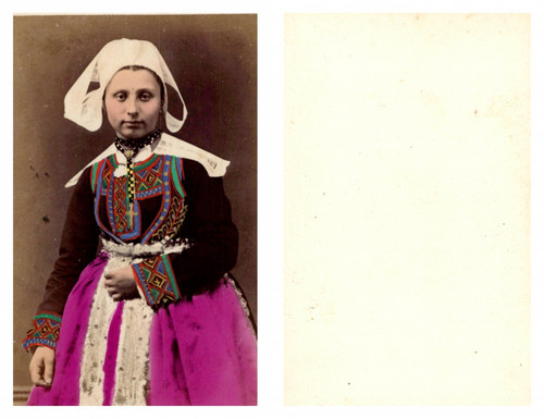 Bretagne femme la coiffe - bretagne,, à