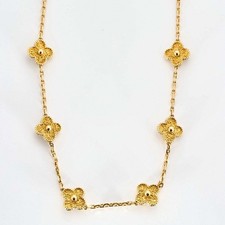 VAN CLEEF & ARPELS - Vintage Alhambra - Collier en Or jaune