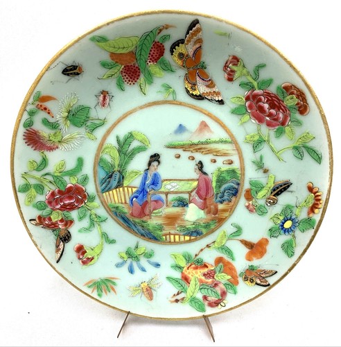 Chine canton xixeme assiette - canton,