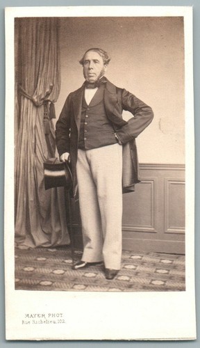 Cdv 1865 homme chapeau - 1865,