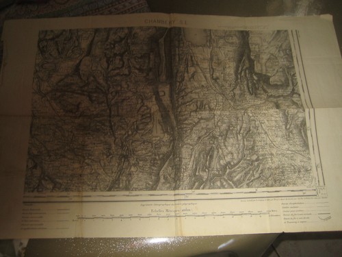 Ancienne carte etat major - carte, d'etat