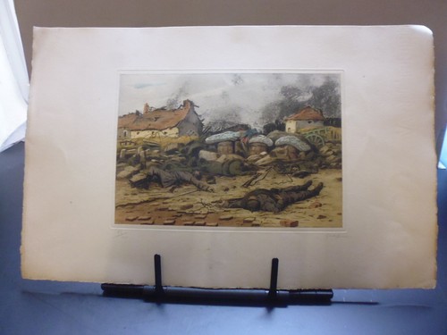 Gravure originale glaf soir - de,