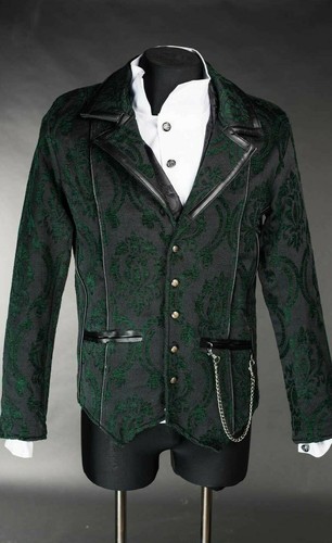 Dracula clothing vert - clothing, brocart