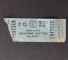 Ancien ticket PARIS Tramway