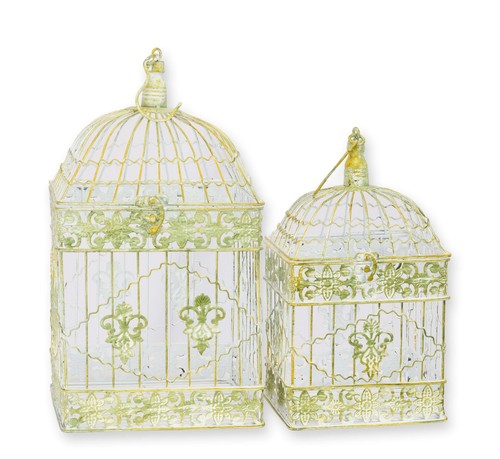 Une paire cages oiseaux - paire,