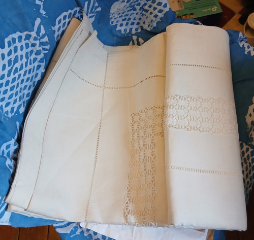 Drap ancien lin fin - drap,