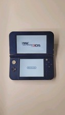 Nintendo New 3DS XL Bleu Métallique Stylet Jeu Chargeur Très Bon État 