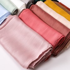 Femmes Foulard Plissé Satin