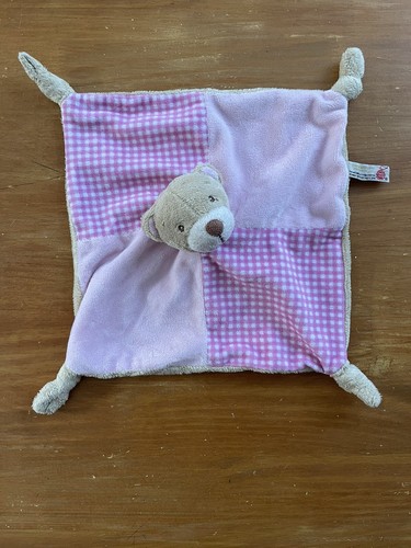 Doudou semi plat carré ours - doudou,