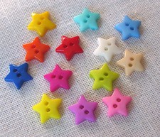 LOT 10 BOUTONS ÉTOILE ** 12 x
