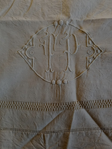 Drap ancien en métis - b,