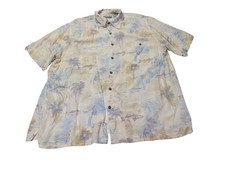 Chemise hawaïenne soie Batik Bay manches courtes taille XL #567 hawaienne