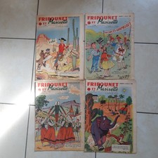 Lot 4 magazines Fripounet et Marisette Juillet 1958