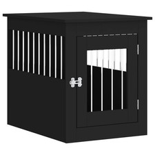 Meuble de cage pour chiens 55 x 75 x 65 cm bois d'ingénierie noir Helloshop26 0