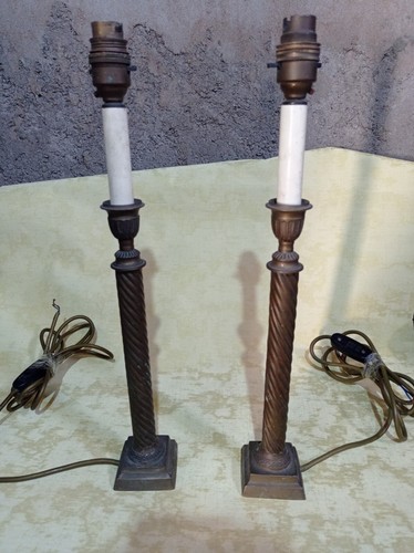 Paire lampes table - lampes, de