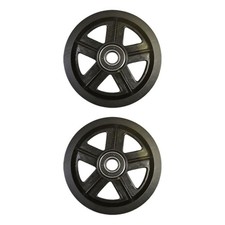 Lot de 2 roulettes coulissantes pour portes de grange, pour armoires,