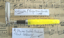 STYLO PLUME Jamais Encré  ORIGINAL Corps Façon TRANSLUCIDE Plume Iridium Point