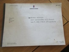 BULLETIN TECHNIQUE CAMIONNETTE RENAULT R2065 4X2 SANITAIRE SUSPENSION AEROSTABLE