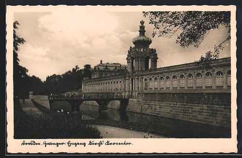 Carte postale dresde chenil - dresde,,