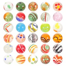  30 Pcs Billes Colorées Jouet Chinoises Boules De Verre Décoratives