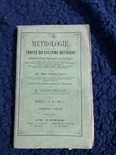 B. CROUGNEAU METROLOGIE TRAITE DU SYSTEME METRIQUE  1864