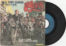 RARE EP  JOHNNY HALLYDAY -A TOUT CASSER-Pochette papier--PHILIPS-FRENCH