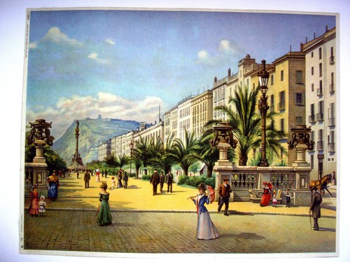 Chromolithographie barcelona - chromolithographie,