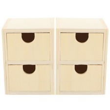 Petits tiroirs en bois non peints, 2 pièces, bricolage, petits tiroirs en bois