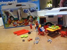 Playmobil 6671 Grand Camping-car Familial TBE Presque Complet Vacances Été