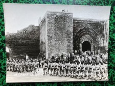 photo presse défile militaire troupes françaises Rabat Maroc 1945