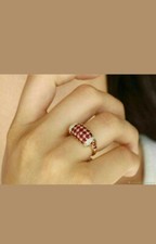 2Ct Simulé Rouge Rubis &