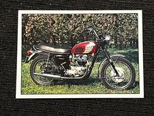VIGNETTE STICKER PANINI SUPER MOTO 1993  TRIUMPH BONNEVILLE 1968 # 91 MINT