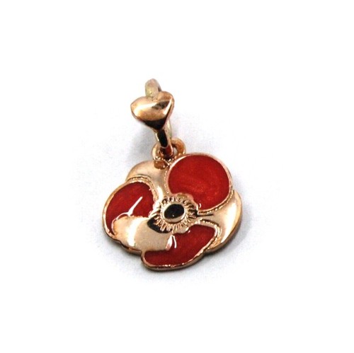 Pendentif rose 9k - pendentif, en