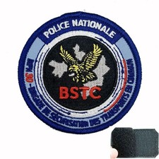 PATCH POLICE NATIONALE FRANCE BSTC BRIGADE SÉCURISATION TRANSPORTS BRODÉ SCRATCH